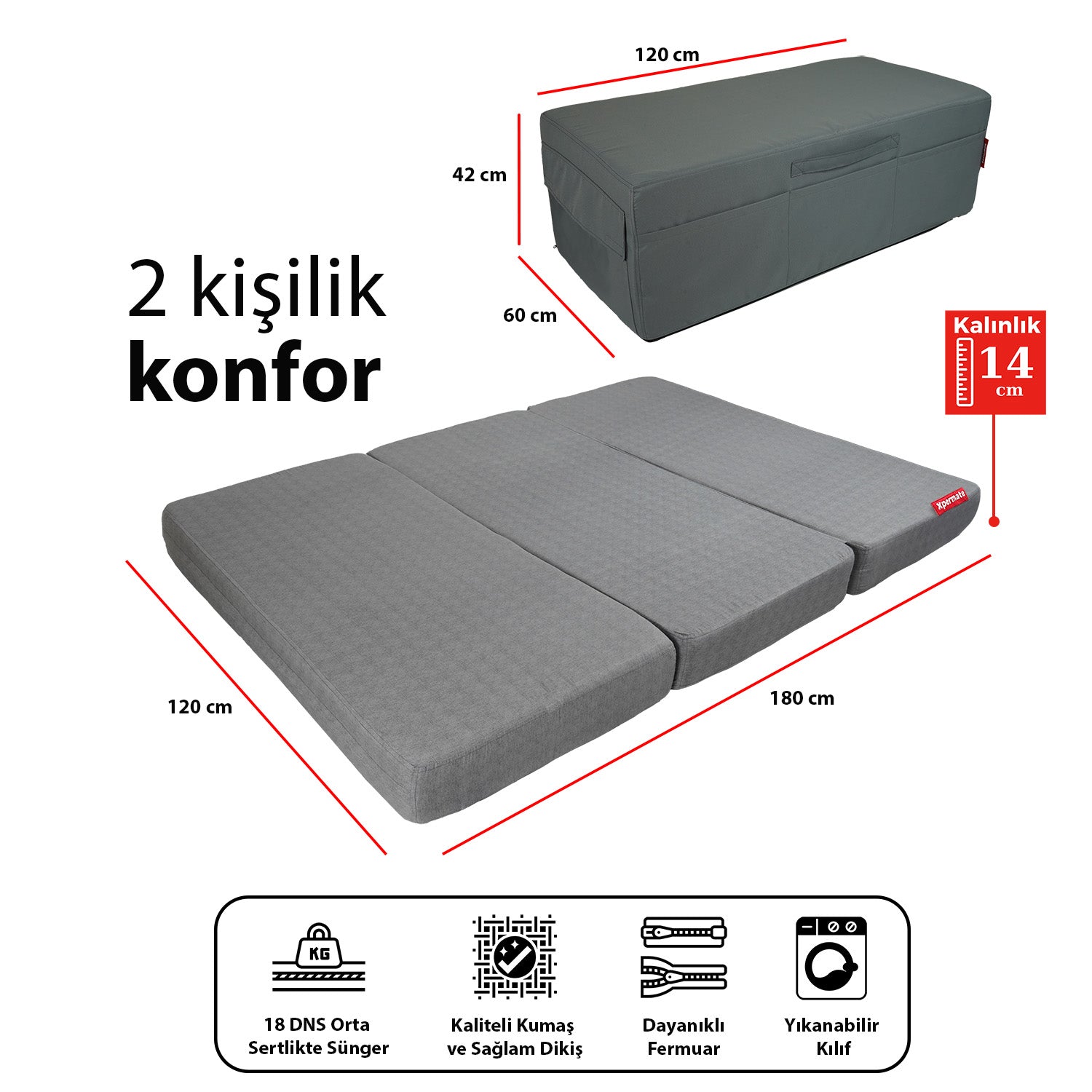 Çift Kişilik - 120x180x14
