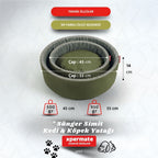 Sünger Simit Kedi ve Köpek Yatağı