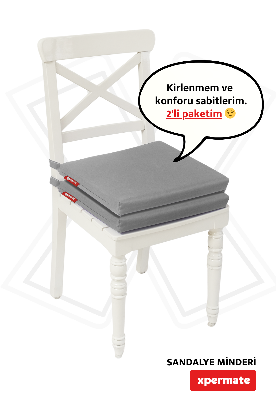 Fermuarlı Sandalye Minderi