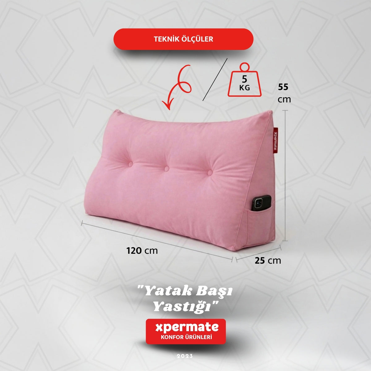 Pembe - 120x55x25 cm