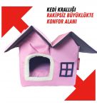 kedi evi kedi villası kedi kulübesi kedi evleri Pembe 03