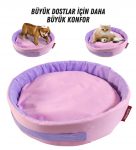 köpek yuvası kedi yatağı köpek yatağı köpek yuvaları pembe-lila-55cm-01