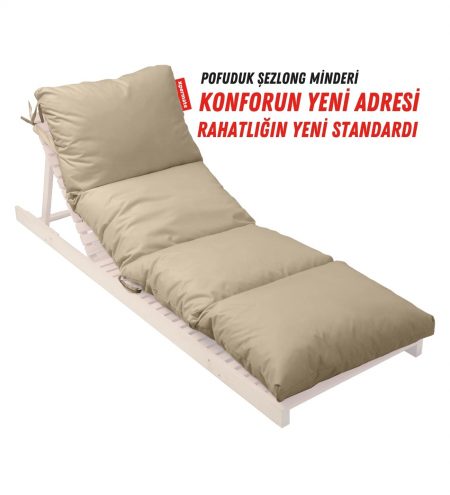 şezlong minderi kamp minderi plaj minderi katlanır pofuduk şezlong minderi 12cm bej-01